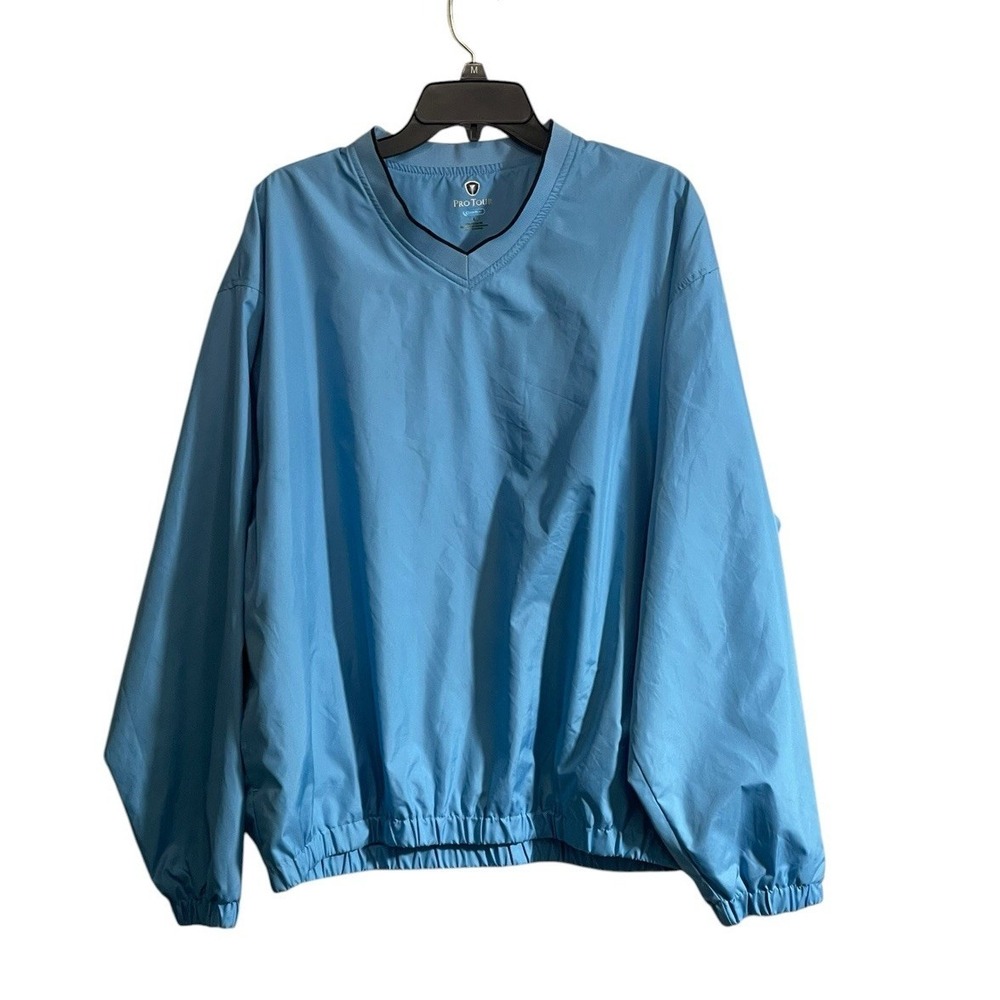 Pro Tour Cool Play Men's Large Long Sleeve V Neck Golf Pullover Jacket